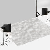 Aperturee - Milky White Furry Texture Photography Floor Backdrop